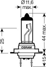 Фото автозапчасти автомобильная лампа: H7 12V 55W PX26d ULTRA LIFE OSRAM 4008321416261 (фото 1)