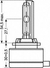 Фото автозапчасти лампа ксеноновая Хenarc Classic D1S 66140CLC 35W PK32D-2 FS1 OSRAM 4052899075382 (фото 1)