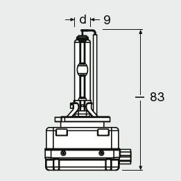 Фото автозапчасти лампа ксенонова D3S XENARC ORIGINAL 42В, 35Вт, PK32d-5 4100K OSRAM 4052899199569