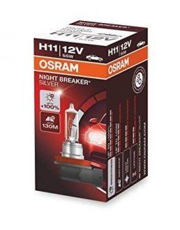 Фото автозапчасти лампа галогенная NIGHT BREAKER® SILVER 12V 55W PGJ19-2 OSRAM 4052899992665