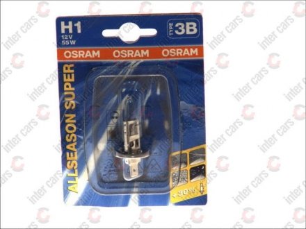 Фото автозапчастини лампа H1 OSRAM 64150ALS01B