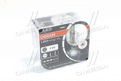 Фото автозапчасти комплект ламп (2шт.) LED H1 9W 12V P14.5S 6500К OSRAM 64150DWESYHCB