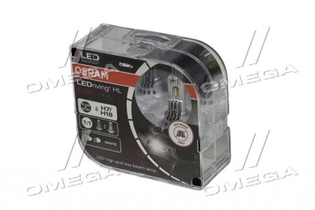 Фото автозапчасти комплект ламп LED H7/H18 12V 21W LEDriving HL Easy 6000K/1400lm OSRAM 64210DWESY-HCB