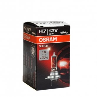 Лампочка галоген, 1шт, H7, 12В, max. 55Вт, тип гнезда PX26D OSRAM 64210 SUP-