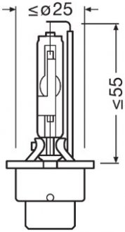 Фото автозапчасти лампа d4s 35w p32d-5 duo xenarc night breaker laser (next gen) OSRAM 66440XNN-HCB