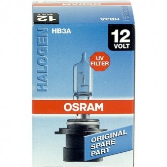 Лампочка галоген, 1шт, HB3A, 12В, max. 60Вт, тип гнезда P20D OSRAM 9005 XS (фото 1)