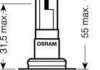 Лампочка вспомогательная, 1шт, H10, 12В, max. 42Вт, тип гнезда PY20D OSRAM 9145 (фото 3)