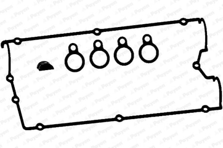Фото автозапчасти прокладка ГБЦ, к-т Payen HM5272