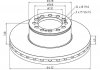 Тормозной диск передняя левая/правая (432ммx45мм) MAN E2000, LIONS STAR, TGM, TGS, TGX 05.00- PE AUTOMOTIVE 036.121-00 (фото 1)