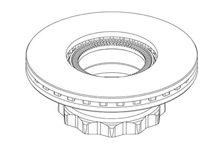 Тормозной диск задняя левая/правая (330ммx34мм, с кольцом ABS) PE AUTOMOTIVE 036.131-00 (фото 1)