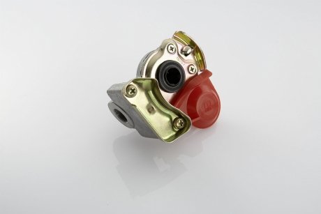 Соединитель пневматический M16x1.5mm красный с клапаном (груша) PE AUTOMOTIVE 076.922-10A (фото 1)