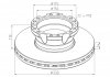 Фото автозапчастини гальмівний диск PETERS TRUCK DAF LF 330MM ABS TYЈ PE AUTOMOTIVE 106.004-10 (фото 2)