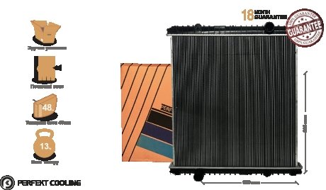 Фото автозапчасти радиатор без рамы [ cooling] Renault Premium, Kerax (5001847508, 5001847565, 5001856529, 5010315636, 5110315131, 5001847494, 5001856644, 5001837169, 5001847556, 5010315637) PERFEKT 111-RV7508-01