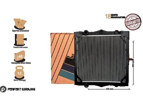 Радиатор с рамой [ cooling] DAF LF45 (1403273, 1407721) PERFEKT 221-DF7721-00