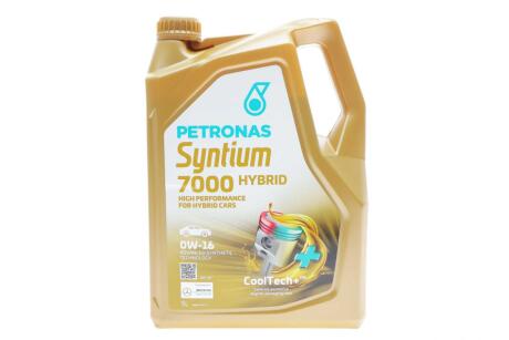 Фото автозапчастини олива 0W16 SYNTIUM 7000 HYBRID (5L) (API SP/ILSAC GF-6B) PETRONAS 70735M12EU