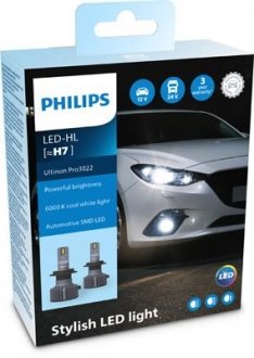 Фото автозапчастини комплект світлодіодних автоламп PHILIPS 11972U3022X2