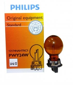 Лампа розжарювання PWY24W NAHTR 12v (вир-во) PHILIPS 12174NAHTRC1