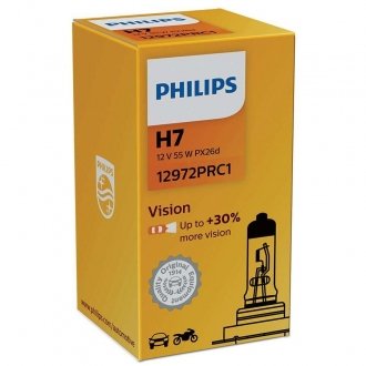 Лампа накаливания H7 12V 55W PX26d Premium PHILIPS 12972PRC1