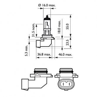 Фото автозапчасти лампочка HB4 Premium 12V P22d Блистер PHILIPS 24726130