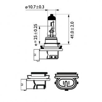 Фото автозапчастини автомобильная лампа H11 LongeRLife EcoVision 12V PGJ19-2 PHILIPS 36194030