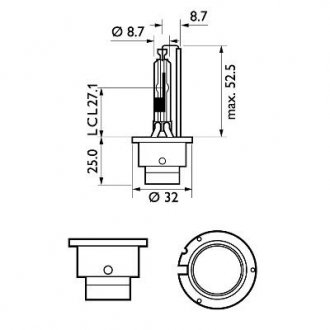 Фото автозапчасти автомобiльна лампа PHILIPS 36493433