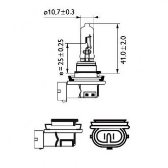 Фото автозапчастини автомобильная лампа: 12 [В] H9 Vision 65W цоколь PGJ19-5 PHILIPS 47584830