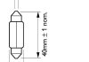 Фото автозапчастини автомобильная лампа: 12 [В] C10W Vision T10,5x43 10W цоколь SV8,5 PHILIPS 48242628 (фото 1)