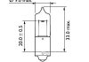 Фото автозапчасти автомобильная лампа H21W 12V BAY9s PHILIPS 87989928 (фото 2)