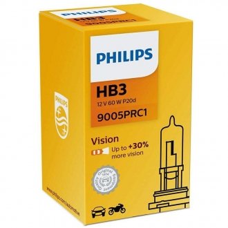 Лампа накаливания HB3Premium12V 65W P20d (пр-во) PHILIPS 9005PRC1 (фото 1)