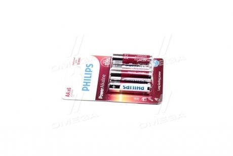 Фото автозапчастини батарейка LR6/ AA Power Alkaline Blister 6шт PHILIPS LR6P6BP/10