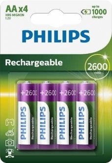 Фото автозапчастини акумулятор гідридно-нікелевий PHILIPS R6B4B260/10 (фото 1)