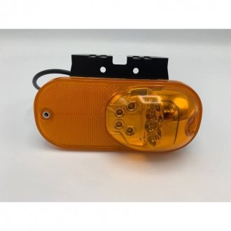 Фото автозапчасти габаритный фонарь жёлтый 2 стороны 24V LED Platan 9261