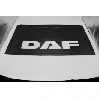 Фото автозапчастини бризковик з написом "DAF" Тиснений чорний (350Х650) Platan DAB