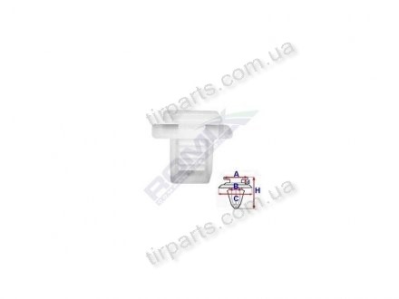 Фото автозапчасти крепление дверной карты FIAT MAREA (46459200) Polcar 1000130 (фото 1)