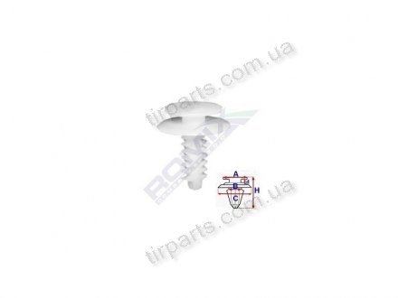 Фото автозапчасти крепление дверной карты FIAT PUNTO I, -09.99 (7739801) Polcar 1060135