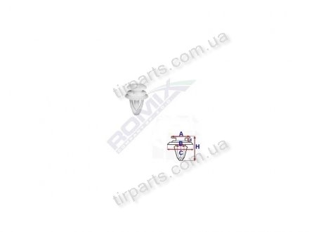 Фото автозапчасти крепление дверной карты OPEL ASTRA F, 92- (149910) Polcar 1070100 (фото 1)