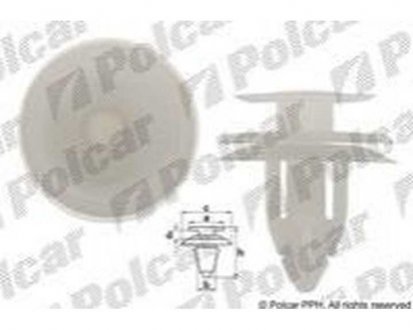 Фото автозапчасти крепление дверной карты NAVARA/PATHFIND.,04-(84915-0W000) Polcar 1078132