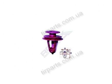 Фото автозапчасти крепление дверной карты LAND CRUISER 03-(67771-12050, 09409-10311, 09409-08320-000) Polcar 1087128