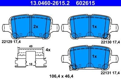 Фото автозапчасти гальмівні колодки Polcar 13.0460-2615.2