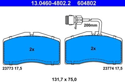 Фото автозапчастини гальмівні колодки Polcar 13.0460-4802.2