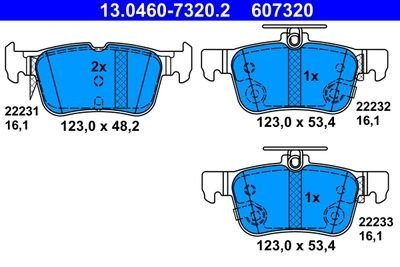 Фото автозапчасти гальмівні колодки Polcar 13.0460-7320.2