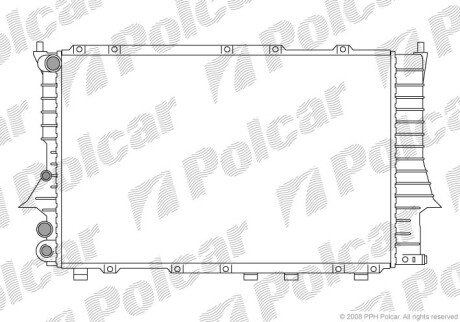 Фото автозапчастини радіатори охолодження Polcar 131608-1