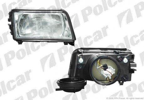 Фото автозапчасти фара основная AUDI 100, 90- (4A0941029) Polcar 1316090E (фото 1)