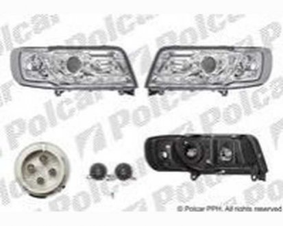 Фото автозапчасти фара основная AUDI 100, 90- Polcar 131609AE