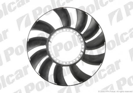 Крыльчатка вентилятора A6 98-05,A8 94-03 2.5TDI V6 AUDI/VW (059121301, 059121301A) Polcar 132423F3 (фото 1)