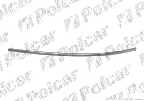 Фото автозапчастини молдинг бампера правий AUDI A6, 01- (4B0 807 174 E 2ZZ) Polcar 13270712