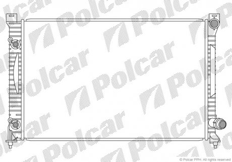 Радиатор охлаждения A6 97-01 (4B3121251D) Polcar 132708-3