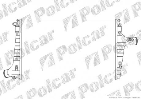 Интеркулер Audi A6 C5 2.5Tdi 97-A6 97-01 (4B0145805A) Polcar 1327J8-1