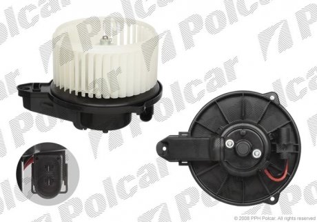 Вентилятор кабины AUDI A6, 97-05 (4B1820021B) Polcar 1327NU-1