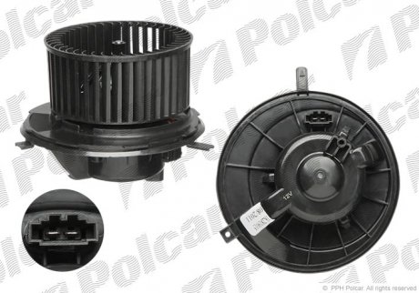 Вентилятор кабіни AUDI/VW (1K2819015, 1K2819015C) Polcar 1331NU-2 (фото 1)